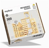 MiDeer dřevěné stavební kostky City blocks - 300 dílků - verze 2023 - Wooden Blocks