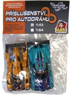 MaDe Autodrama spare cars 2 pcs 1:43, yellow, blue - Slot Track Car
