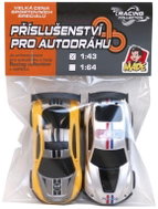 MaDe Autodrama spare cars 2 pcs 1:43, yellow, silver - Slot Track Car