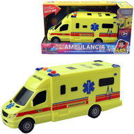 Made SK flywheel ambulance, battery operated with light and sound, 8 × 19 × 6 cm - Toy Car