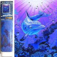 Norimpex Dolphin 30 × 40 cm - Diamond Painting