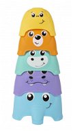 Skládací věž Playgro - Skládací mističky se zvířátky - Skládací věž