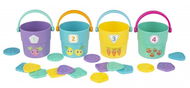 Playgro Počítání s barevnými skládacími kyblíčky - Skládací věž