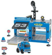 Wiky Mengya DIY Toys - Polizeistation - Spielzeug-Garage