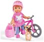 Játékbaba Simba Éva kerékpárral - Panenka
