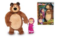 Simba Masha and the Bear Set Misha Plush Toy and Masha - Soft Toy