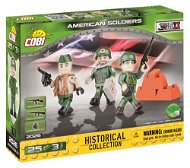 Cobi 3 figura kiegészítőkkel az amerikai hadseregből - Építőjáték