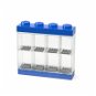 Úložný box LEGO sběratelská skříňka na 8 minifigurek - modrá - Úložný box