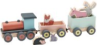 Edvin Wooden Train with Animals - Train
