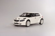 Škoda Fabia II FL S2000 (2010) 1:18 - White - Asphalt Wheels - Toy Car