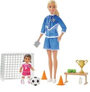 Barbie fociedző baba, játékszett - Játékbaba