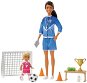 Barbie Football Trainer with Doll Game Set, Black Woman - Doll