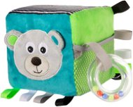 Educational Toy Canpol Babies Plush Sensory Cube Grey - Didaktická hračka