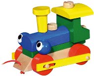 Detoa Winking machine/train pulling - Push and Pull Toy