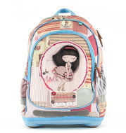 Anekke Patchwork with Hard Bottom - School Backpack