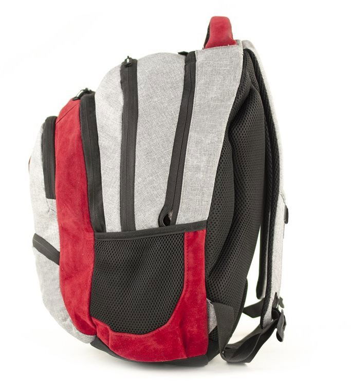 Grey 2024 velvet backpack