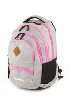 Rucksack Only Grand Grey Pink Colour, Zipper - Backpack