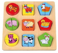 Babu Farm animals 18 pieces - Wooden Puzzle