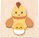 Hen with chick 5 pieces
