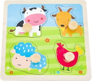 Babu Animals on the meadow 4 pieces - Puzzle