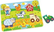 Babu Farm with tractor 7 pieces with figures 2-in-1 - Puzzle