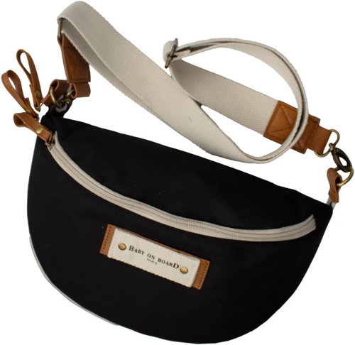 Baby on Board Changing Crossbody Bag Armelle Black - Changing Bag - Main image