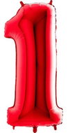 FLEXMETAL Balloon foil numerals red 102 cm - 1 - Balloons