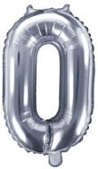 PARTYDECO Balón foliový číslice stříbrná 35 cm - 0 (nelze plnit heliem) - Balloons