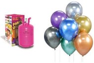 Helium Balloons Kingofbal Helium a sada latex. Balónků, chrom. mix barev, 7 ks, 30 cm - Balónky s héliem