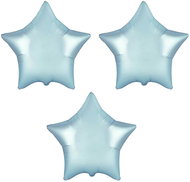 FLEXMETAL Foil balloon 45 cm star pastel blue, 3 pcs - Balloons