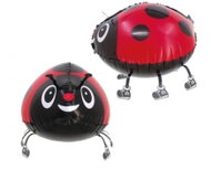GODAN Walking ladybug foil balloon, 27 × 37 cm, 2 pcs - Balloons