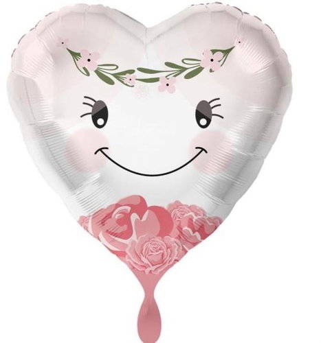 Amscan Foil Balloon Heart - Bridesmaid - 43 cm - Balloons - Main image