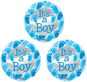 SMART BALLOONS Foliový balónek - it´s a boy / je to kluk, baby shower, 45 cm, 3 ks - Balonky