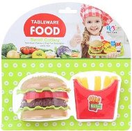 Hamburger and fries - Toy Kitchen Food