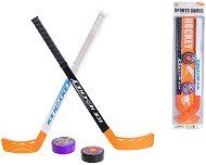 Hockey sticks set 57 cm + 2 pucks on card - Hockey Stick
