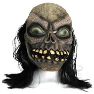Mask skull toothed with hair - Carnival Mask