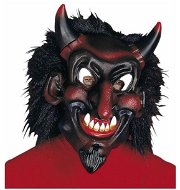 Mask devil plush hair - Carnival Mask
