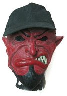 Maska čert s čiapkou - Karnevalová maska