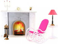 Doll Furniture Gloria set with fireplace - Nábytek pro panenky