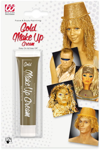 WIDMANN Make-up gold in tube 28 g - Face Paint - Main image