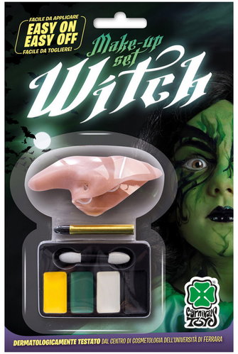 CARNIVAL TOYS Make-up set witch with nose 4 pcs - Face Paint - Main image