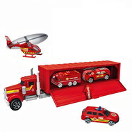 Bavytoy Kamion s autíčky hasiči - Herní set
