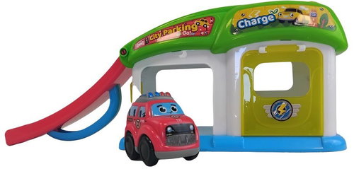 Bavytoy Garage with track and 1 car - Toy Garage - Main image