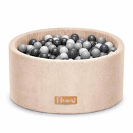 Flumi Pool with balls 200 pcs beige, grey and pearl balls - Ball Pit