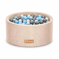 Flumi Pool with balls 200 pcs beige, blue-grey balls - Ball Pit
