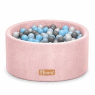 Flumi Pool with balls 200 pcs pink, blue-grey balls - Ball Pit