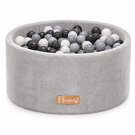 Flumi Pool with balls 200 pcs light grey, grey - pearl balls - Ball Pit