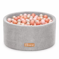 Flumi Pool with balls 200 pcs light grey, peach balls - Ball Pit