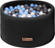 Flumi Pool with balls 200 pcs black, blue-grey balls - Ball Pit