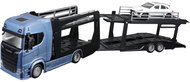 Bburago Scania 770S Blue with Porsche Macan 1:43 - Metal Model
